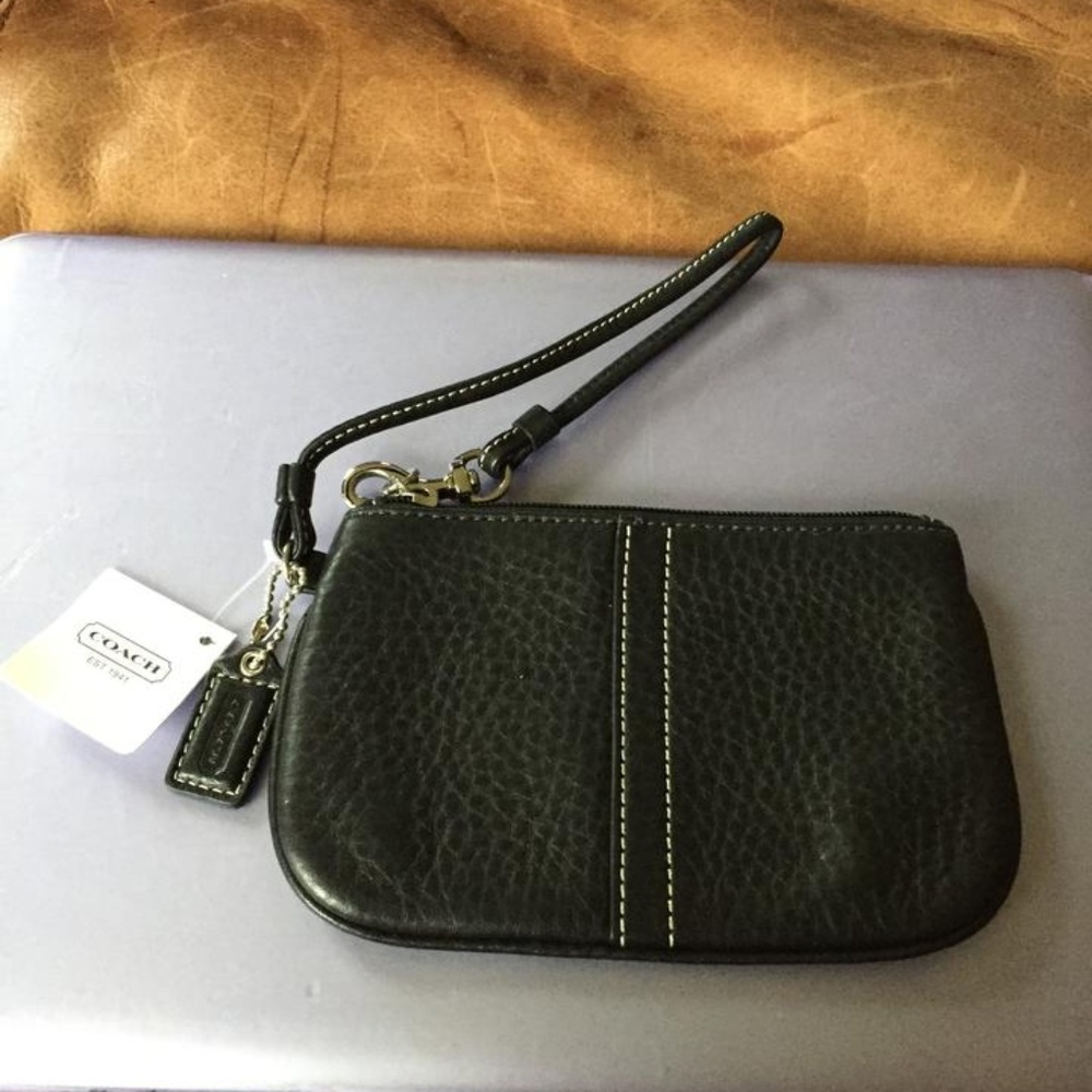Coach Black Wristlet